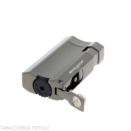 Briquet et perforateur Silver Match London Double Jet Flame - Briquets à cigares - Silver Match