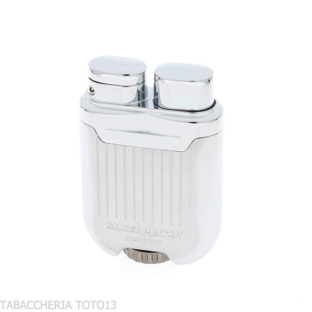 Silver Match Bucarest Jet Flame Lighter - Lighters - Metal