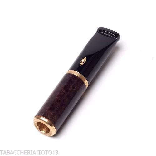 Embout Savinelli avec filtre en balsa 9 mm en bruyère d'ébène naturelle-Aspiration de cigarettes
