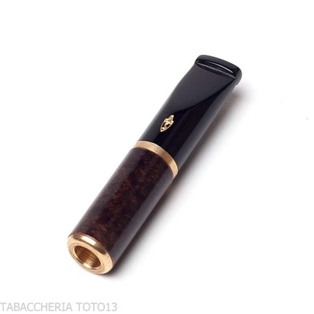 Boquilla Savinelli con filtro de balsa de 9 mm en brezo de ébano natural - Accesorios Para Cigarrillos y Laminado