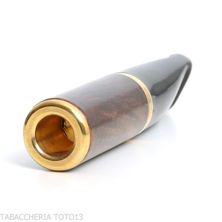 Boquilla Savinelli con filtro de balsa de 9 mm en brezo de ébano natural - Accesorios Para Cigarrillos y Laminado