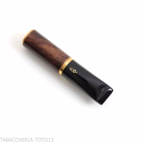 Bocchino con filtro in balsa 9 mm in radica ebano naturale by Savinelli - Accessori Per Sigarette e Rolling