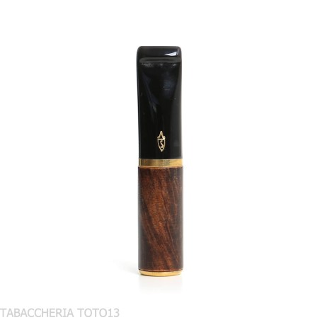 Boquilla Savinelli con filtro de balsa de 9 mm en brezo de ébano natural - Accesorios Para Cigarrillos y Laminado