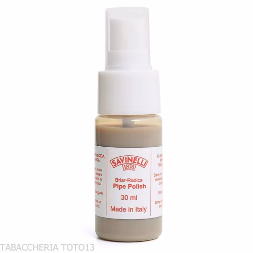 Savinelli Pipe Polish liquid to polish the briar ml.30-Solvents and Cleaning