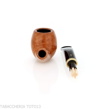 Pipe Savinelli Primo Fumo Courbée Apple 626 - Pipe Pour le Tabac - Racine naturelle