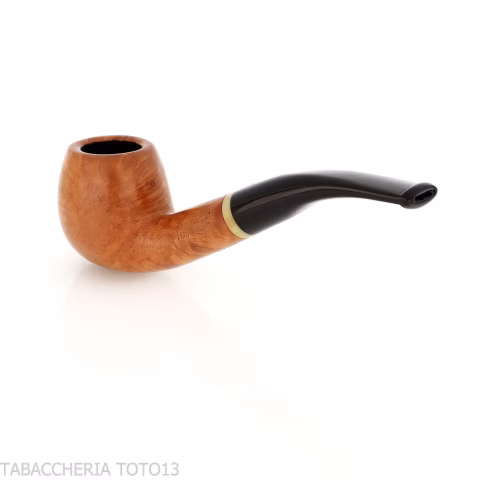 Savinelli Primo Fumo Curved Apple 626 Pipe - Tobacco Pipes - Natural root