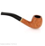 Savinelli Primo Fumo Curved Apple 626 Pipe - Tobacco Pipes - Natural root
