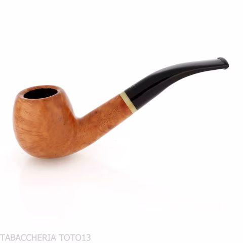 Savinelli Primo Fumo Curved Apple 626 Pipe - Tobacco Pipes - Natural root