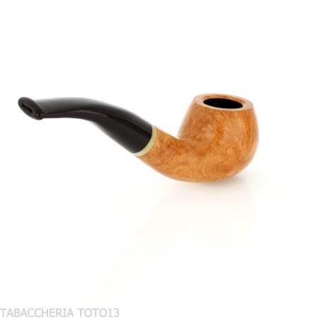 Pipe Savinelli Primo Fumo Courbée Brandy 646 - Pipe Pour le Tabac - Racine naturelle