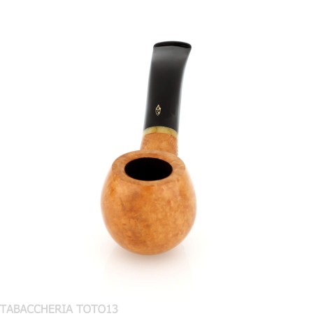 Pipe Savinelli Primo Fumo Courbée Brandy 646 - Pipe Pour le Tabac - Racine naturelle