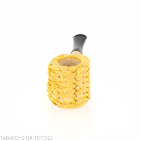 Pipa Missouri Minic de Mazorca de Maíz, Recta, Forma Billar-Missouri Meerschaum Corn Cob
