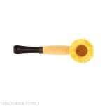Missouri Minic Corn Cob Pipe, Straight, Billiard Shape - Tobacco Pipes - Cob