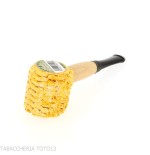 Pipa Missouri Minic de Mazorca de Maíz, Recta, Forma Billar-Missouri Meerschaum Corn Cob