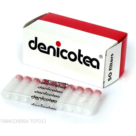 Denicotea 9-mm-Filter, 50er-Packung - Zubehör für Tabakpfeifen