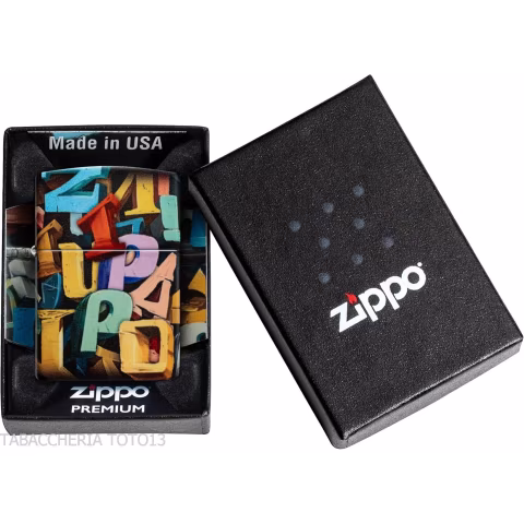 Zippo color 540 Abstract Letters - Accendini