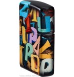 Zippo color 540 Abstract Letters - Accendini