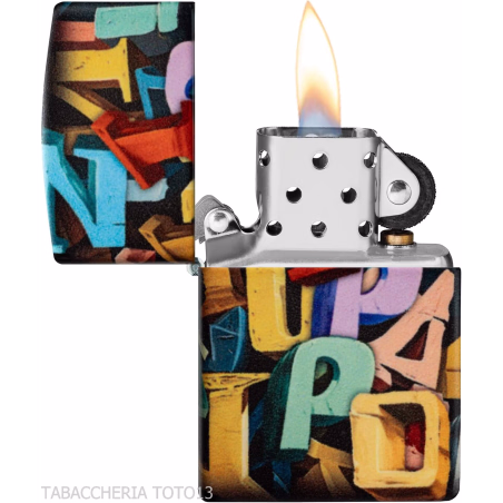 Zippo color 540 Abstract Letters - Accendini