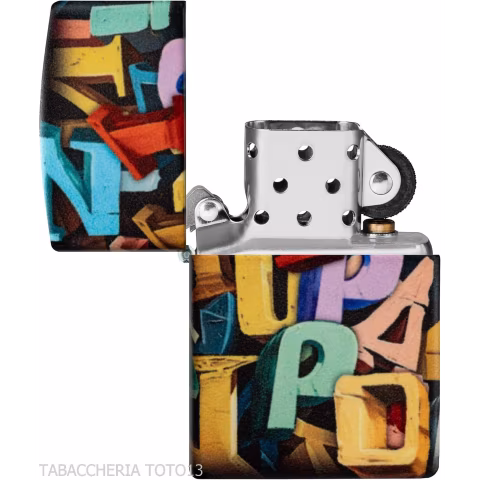 Zippo color 540 Abstract Letters - Accendini