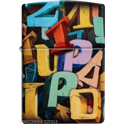 Zippo color 540 Abstract Letters - Accendini