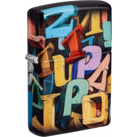 Zippo color 540 Abstract Letters - Accendini