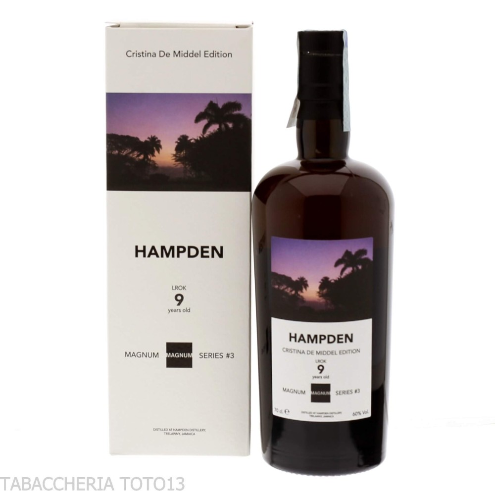 Magnum rum 3° Hampden LROK 2016 9 yo Vol.60% Cl.70 - Distillati