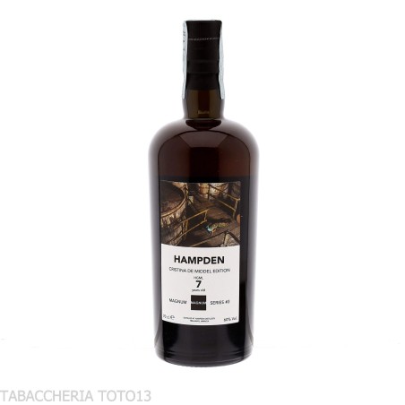Magnum rum 3° Hampden HGML 2018 7 yo Vol.60% Cl.70 - Spiritueux - Jus de canne à sucre