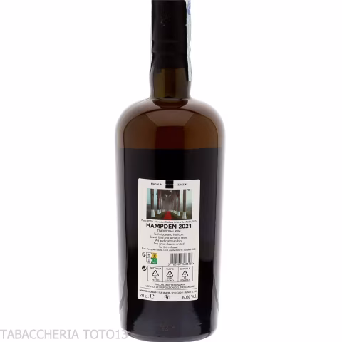 Magnum rum 3° Hampden DOK 2021 4 yo Vol.60% Cl.70 - Distillati