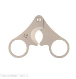 Forbice per sigari bilama in inox satinato 748/35 Fox Knives - Accessori Per Sigari