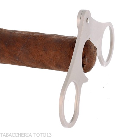 Fox Knives 748/35 Doppelklingen-Zigarrenschere aus satiniertem Edelstahl - Zubehör Cigar
