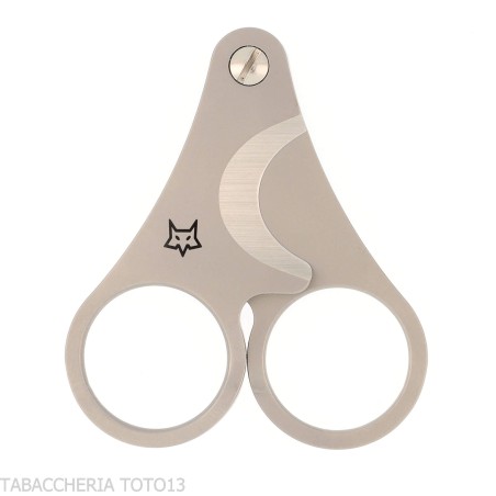 Fox Knives 748/35 Double-Blade Satin Stainless Steel Cigar Scissors - Accessories Cigar - Metal