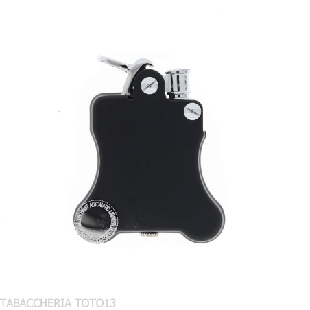 Ronson Banjo Petrol Lighter with Black Finish - Lighters - Brass