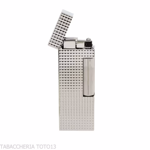 Accendino Dunhill Rollagas Hobnail Palladium plated - Accendini
