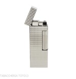 Briquet Dunhill Rollagas Hobnail Plaqué Palladium - Briquets - Métal