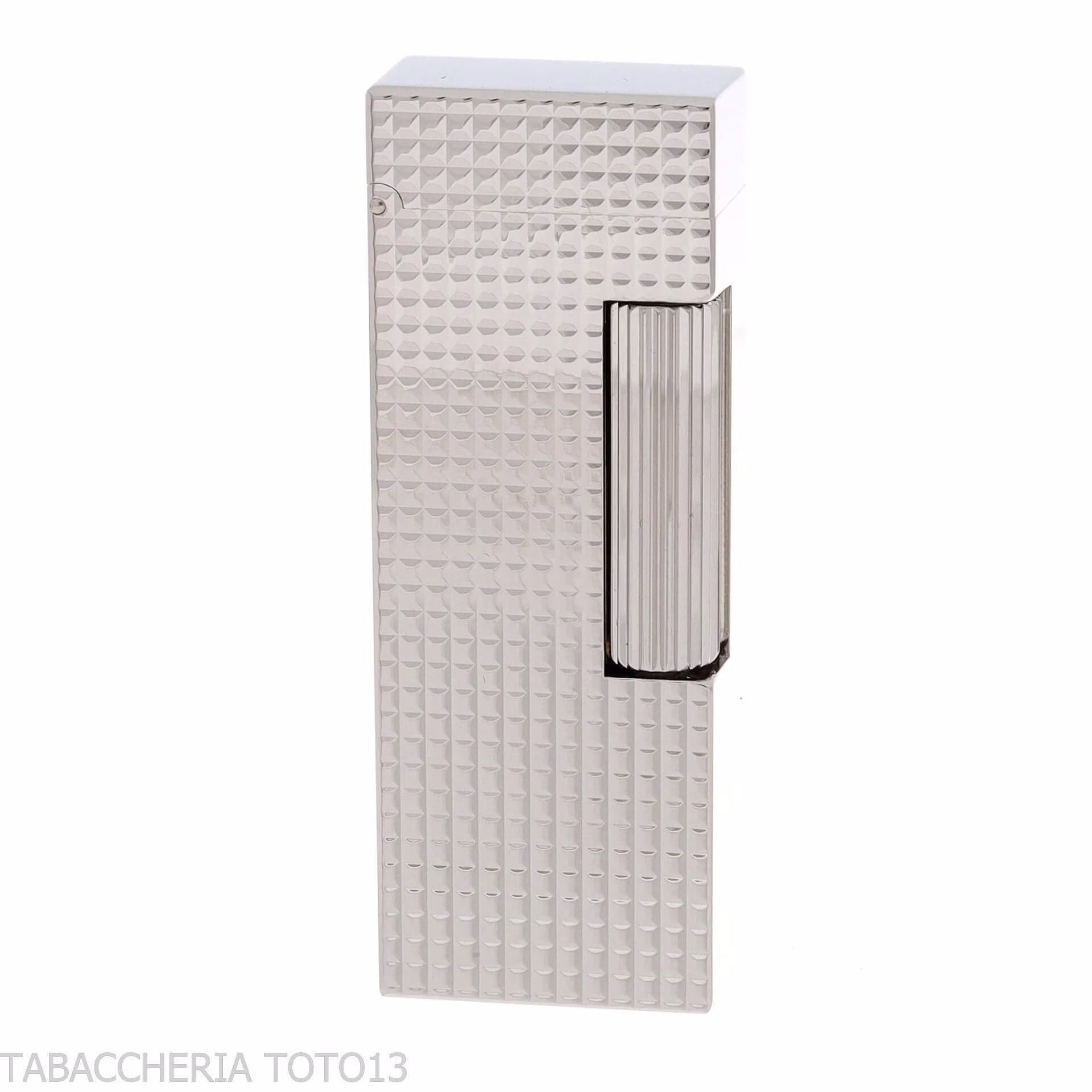 Briquet Dunhill Rollagas Hobnail Plaqué Palladium - Briquets - Métal