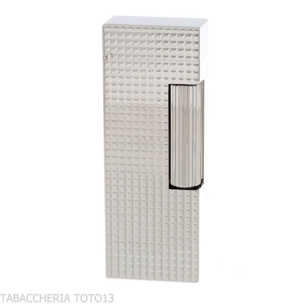 Dunhill Rollagas Hobnail Feuerzeug verPalladium - Feuerzeuge