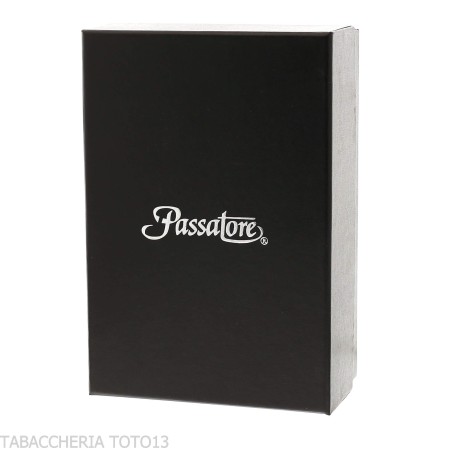 Passatore-Box aus Zedernholz mit schwarzem Leder bezogen und mit Luftbefeuchter ausgestattet - Zubehör Cigar