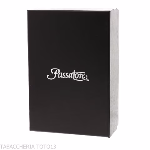 Passatore box in cedro rivestita in pelle nera dotato di umidificatore - Accessori Per Sigari