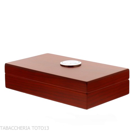 Petite cave à cigares en merisier avec hygromètre externe - Accessoires Cigare - Bois