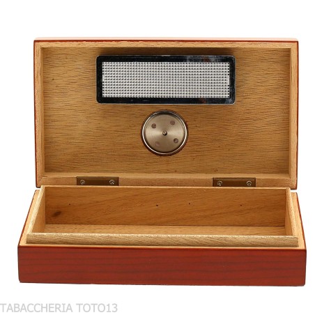 Small cherry wood humidor with external hygrometer - Accessories Cigar - Wood