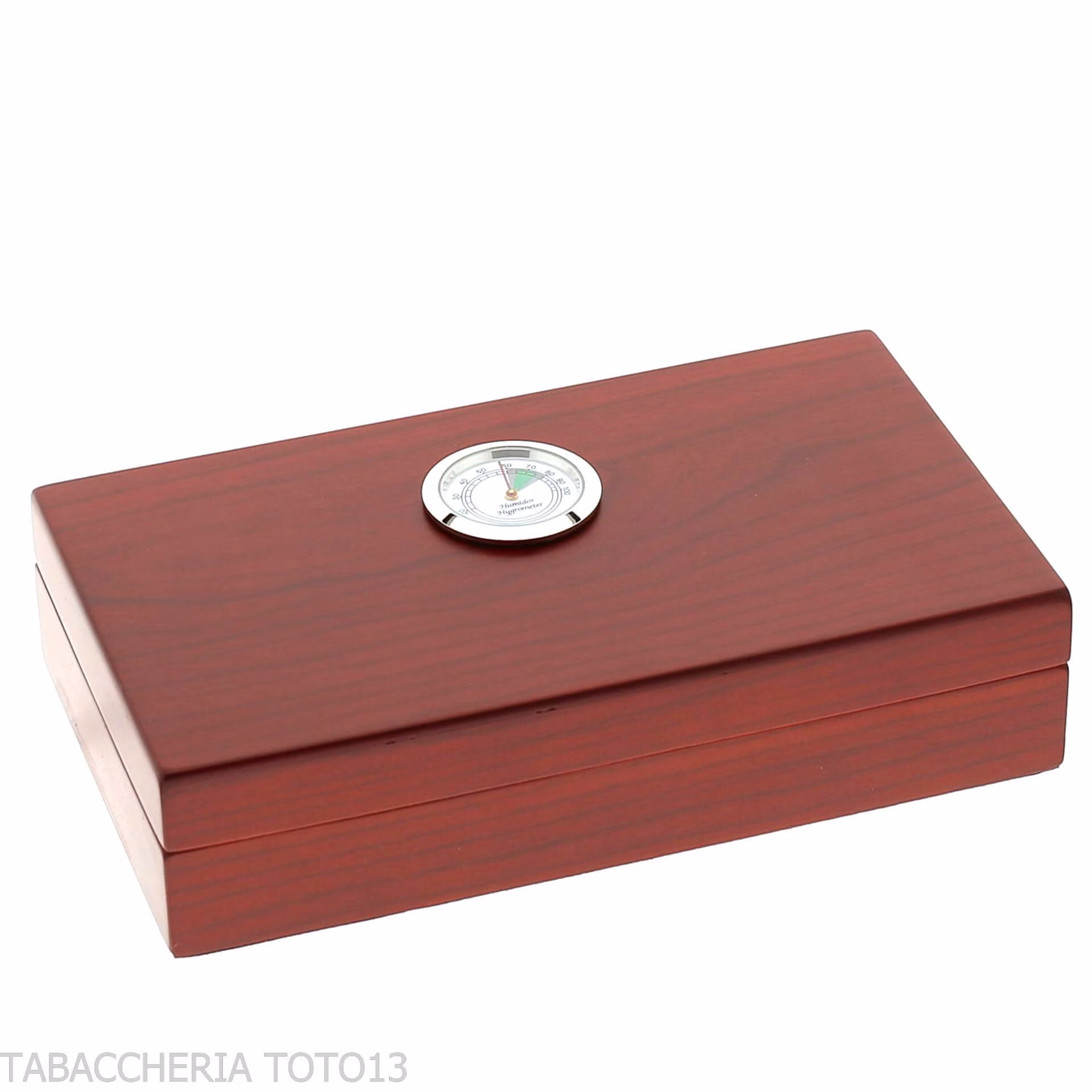 Small cherry wood humidor with external hygrometer - Accessories Cigar - Wood