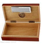 Kleiner Humidor aus Kirschholz mit externem Hygrometer - Zubehör Cigar
