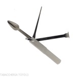 Toalla para pipa con llavero y 3 herramientas, cromo satinado - Accesorios para pipas de tabaco