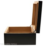 Cave à cigares laquée noire avec couvercle en verre - Accessoires Cigare - Bois
