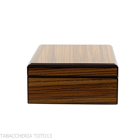 Zebrawood Cigar Humidor Complete with Ashtray and Cutter - Accessories Cigar - Wood