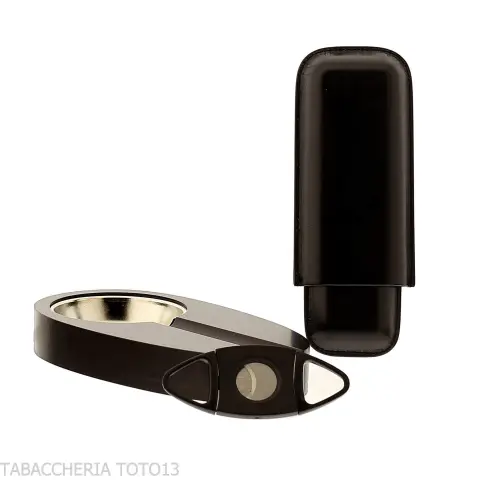 Boîte humidifiée pour cigares en bruyère complète avec cendrier, coupe-cigare et porte-cigare - Accessoires Cigare - Racine n