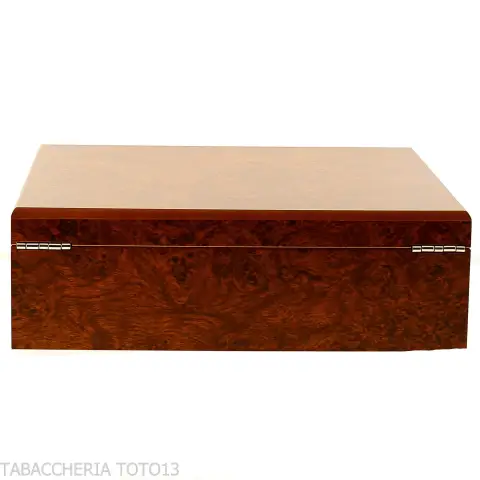 Boîte humidifiée pour cigares en bruyère complète avec cendrier, coupe-cigare et porte-cigare - Accessoires Cigare - Racine n