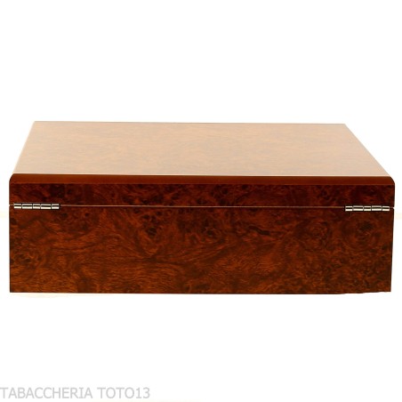 Caja humidificada para cigarros de brezo completa con cenicero, cortador y porta cigarros - Accesorios Del Cigarro