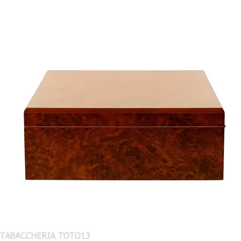 Boîte humidifiée pour cigares en bruyère complète avec cendrier, coupe-cigare et porte-cigare - Accessoires Cigare - Racine n