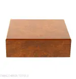 Boîte humidifiée pour cigares en bruyère complète avec cendrier, coupe-cigare et porte-cigare - Accessoires Cigare - Racine n