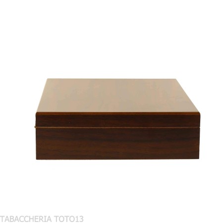 Humidificateur à cigares finition noyer poli pour 20 cigares - Accessoires Cigare - Bois